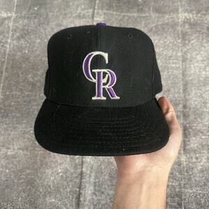 Men's Vintage 90's New Era Diamond Collection Colorado Rockies Fitted Hat 6 3/4